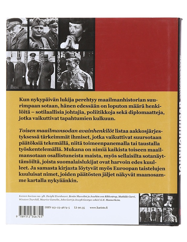 Toisen maailmansodan avainhenkilöt - Drakenlordh, Rikard - Elämäkerrat ja muistelmat - 10105579439 - 1