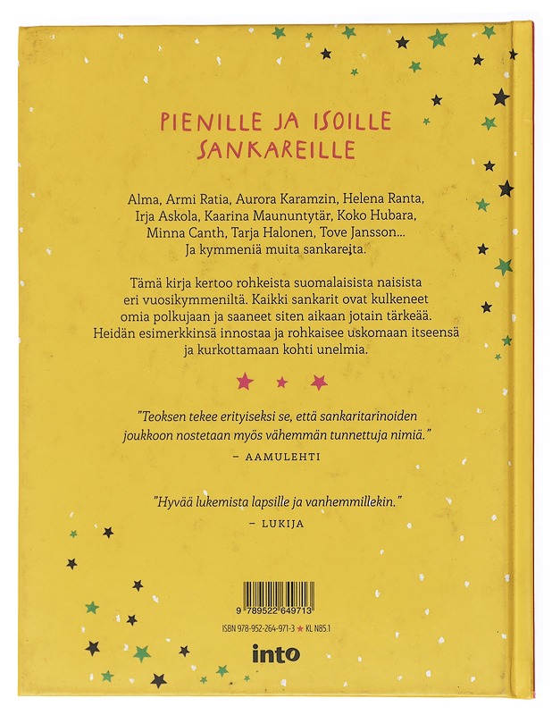 Sankaritarinoita tytöille (ja kaikille muille) - Anttonen, Taru - Lastenkirjat - 10105579443 - 1