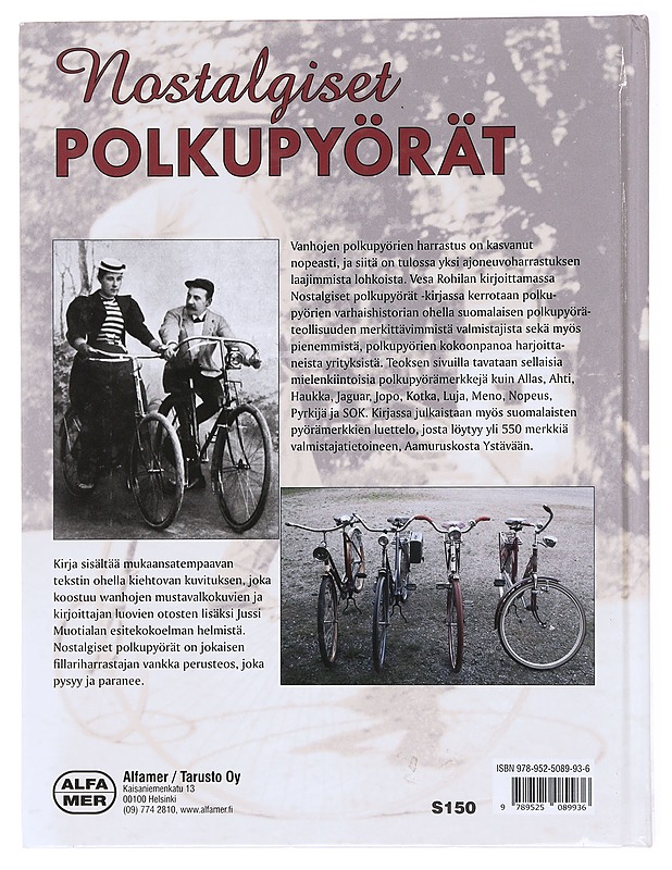 Nostalgiset polkupyörät - Rohila - Historiakirjat - 10105579447 - 1
