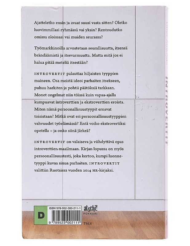 Introvertit / työpaikan hiljainen vallankumous - Jonkman, Linus - Historiakirjat - 10105579462 - 1