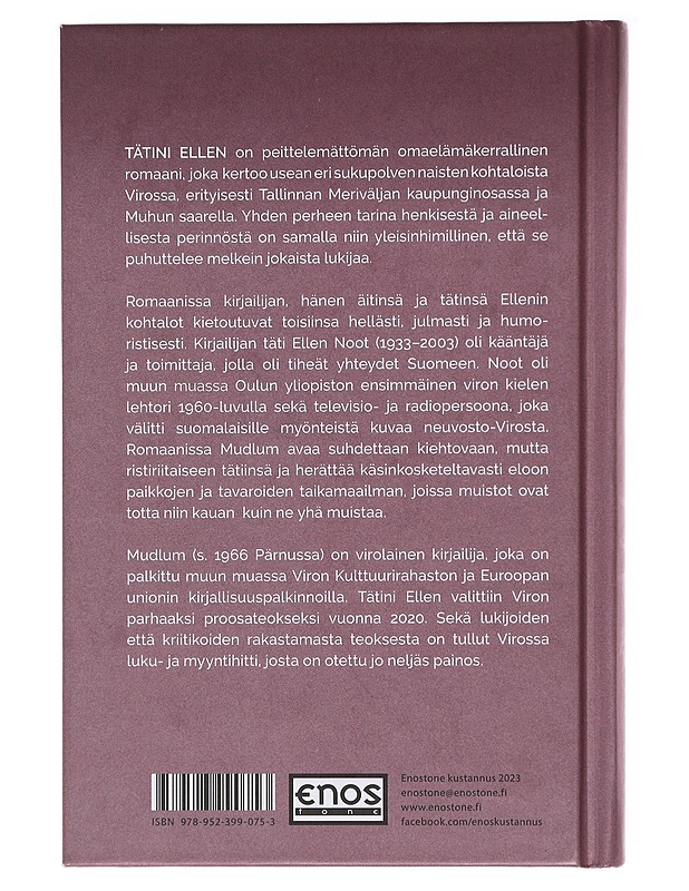 Tätini Ellen - Mudlum - Romaanit ja novellit - 10105579506 - 1