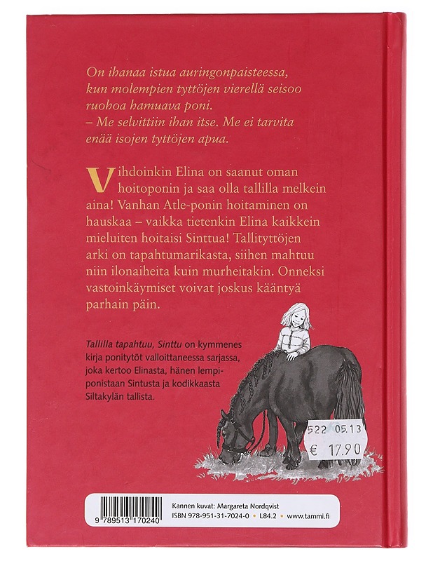 Tallilla tapahtuu, Sinttu - Hallberg, Lin - Lastenkirjat - 10105579542 - 1