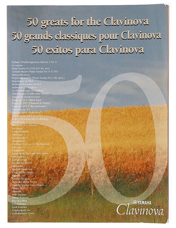 50 greats for the Clavinova - Yamaha - Musiikki- ja elokuvakirjat - 10105579559 - 0