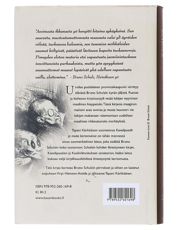 Kanelipuodit ja muita kertomuksia - Schultz, Bruno - Romaanit ja novellit - 10105579576 - 1