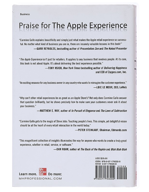 The Apple experience : secrets to building insanely great customer loyalty - Gallo, Carmine - Romaanit ja novellit - 10105579683 - 1