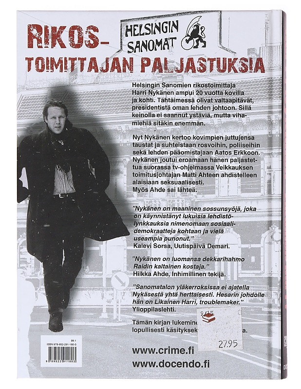 Likainen Harri : 20 vuotta Erkon renkinä - Harri Nykänen - Elämäkerrat ja muistelmat - 10105579783 - 1