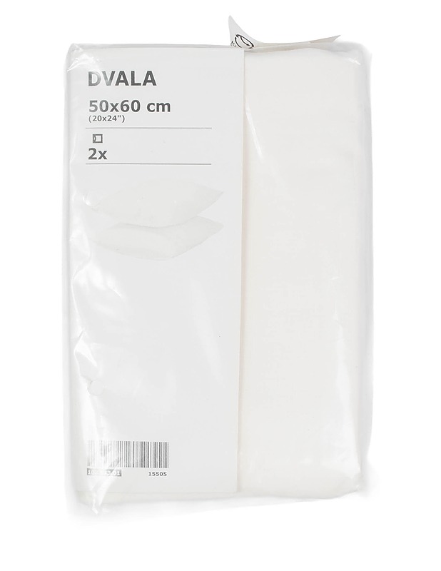 IKEA Dvala tyynyliina, 50x60 cm, 2 kpl - Liinavaatteet - 10105579818 - 0