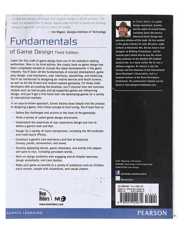 Fundamentals of game design - Ernest Adams - Tietokirjat ja oppaat - 10105579870 - 1