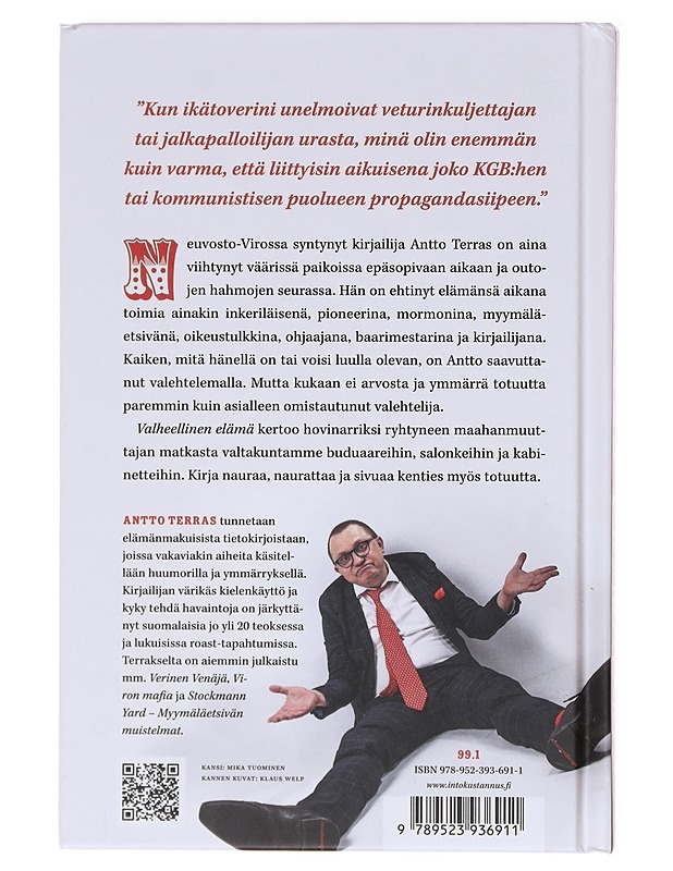 Valheellinen elämä - Antto Terras - Elämäkerrat ja muistelmat - 10105579940 - 1
