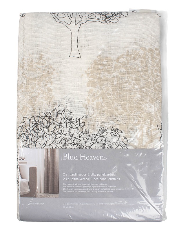 HEMTEX Blue Heaven paneeliverhosetti, 45x300 cm - 2kpl - Verhot ja kapat - 10105579948 - 0