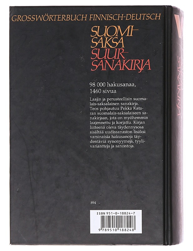 Suomi-saksa suursanakirja - Katara, Pekka - Tietokirjat ja oppaat - 10105579980 - 1