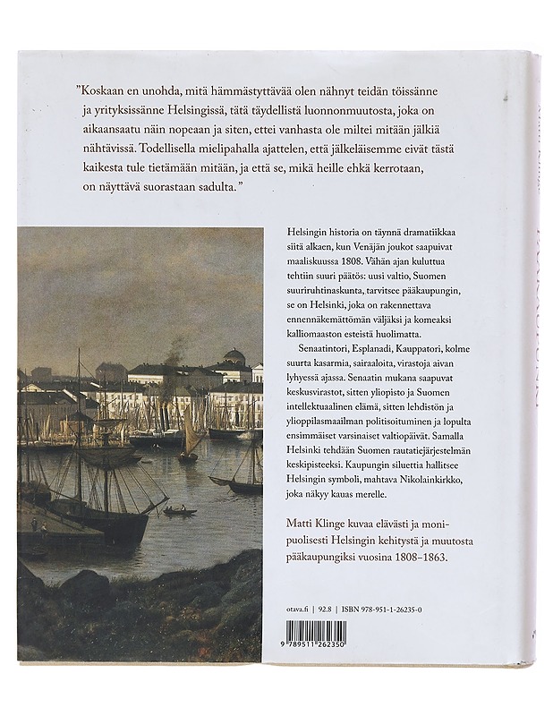 Pääkaupunki : Helsinki ja Suomen valtio 1808-1863 - Matti Klinge - Tietokirjat ja oppaat - 10105580138 - 1
