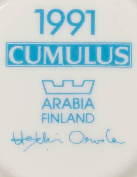 ARABIA Cumulus 1991 seinälautanen - Designsuosikit - 10105580249 - 2