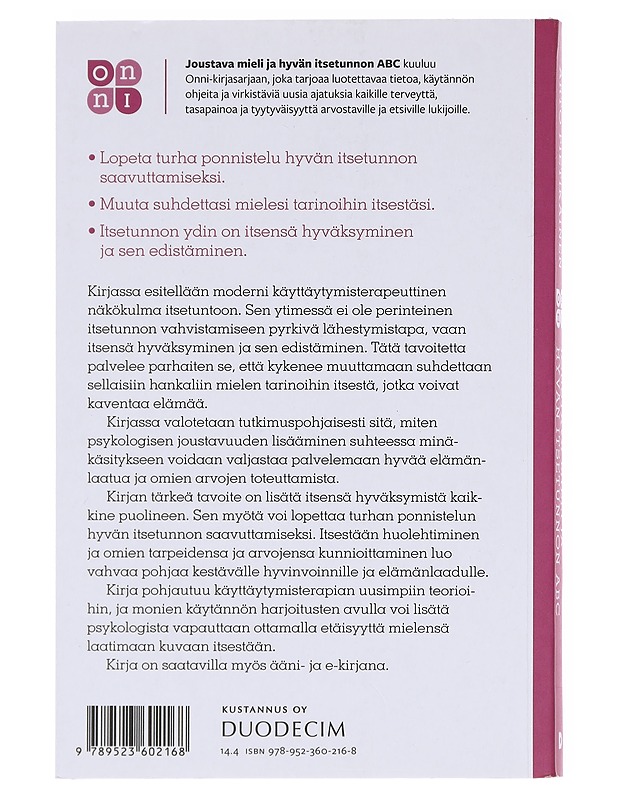 Joustava mieli ja hyvän itsetunnon ABC - Pietikäinen, Arto - Tietokirjat ja oppaat - 10105580349 - 1