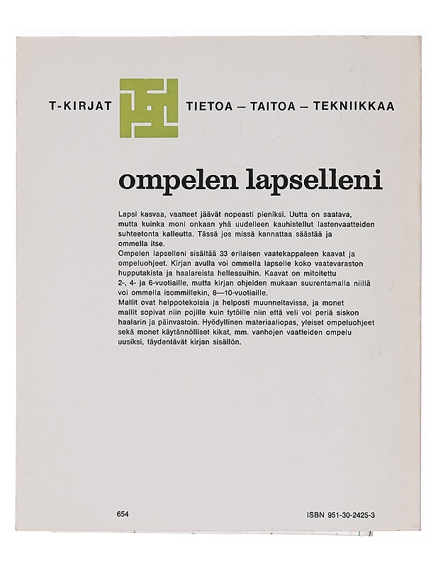 Ompelen lapselleni - Näslund, Eva - Kirja lahjaksi - 10105580488 - 1