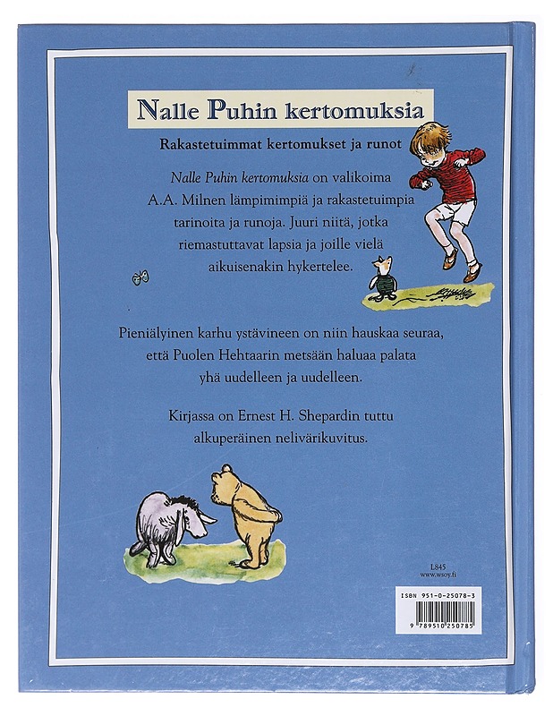 Nalle Puhin kertomuksia / rakastetuimmat kertomukset ja runot - Milne, A. A. - Lastenkirjat - 10105580497 - 1