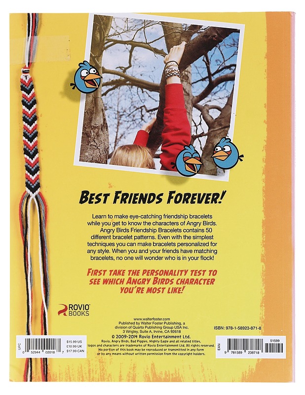 Angry Birds Friendship Bracelets - Andersson, Laura - Lastenkirjat - 10105580496 - 1