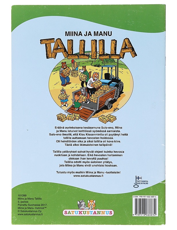 Miina ja Manu tallilla - Kylmänen - Lastenkirjat - 10105580589 - 1