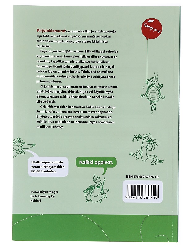 Kirjainkiemurat : harjoituksia kirjaimista lauseisiin - Nikkinen, Irja - Tietokirjat ja oppaat - 10105580610 - 1