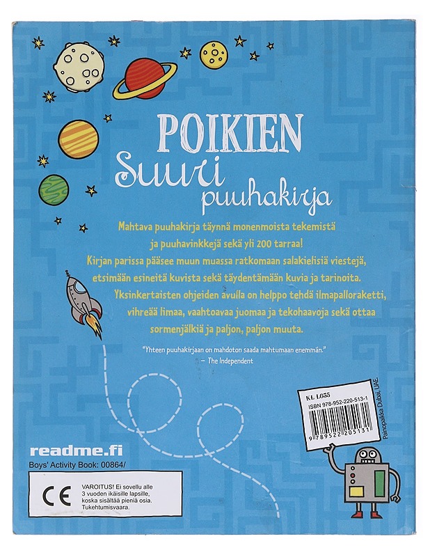 Poikien suuri puuhakirja - Lastenkirjat - 10105580614 - 1