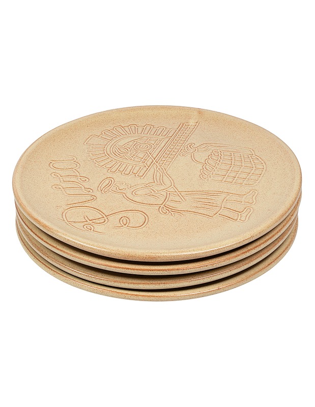 Keraamiset pizzalautaset, 4 kpl - Lautaset ja kulhot - 10105580662 - 0