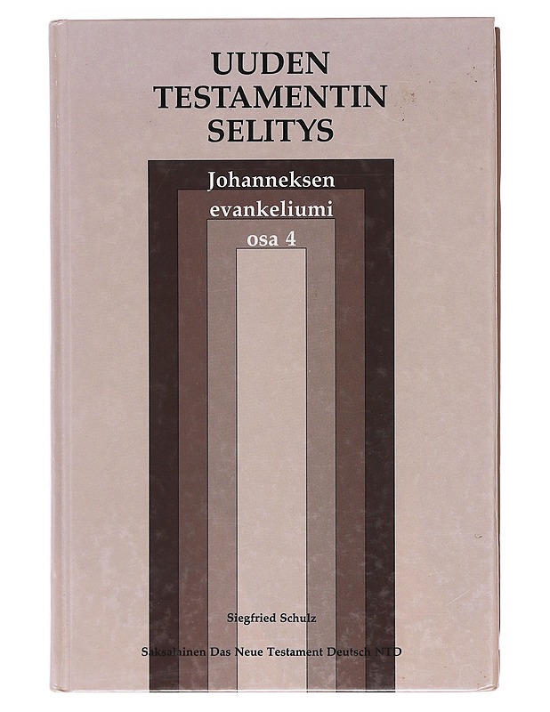 Johanneksen evankeliumi - Schulz, Siegfried - Taide- ja kulttuurikirjat - 10105580688 - 0