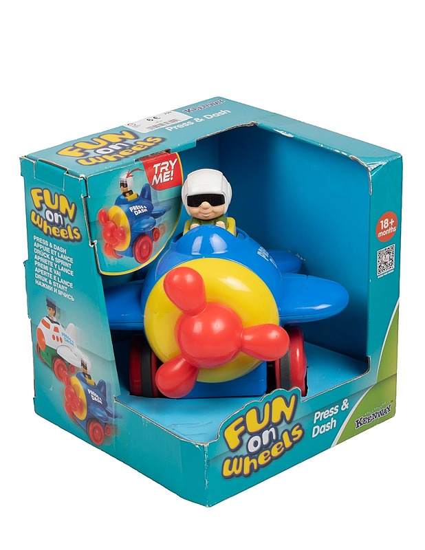 KEENWAY Fun On Wheels: Press & Dash lelulentokone - Lasten lelut - 10105580701 - 0