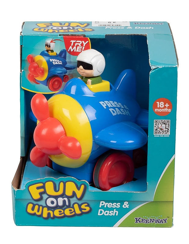 KEENWAY Fun On Wheels: Press & Dash lelulentokone - Lasten lelut - 10105580701 - 1