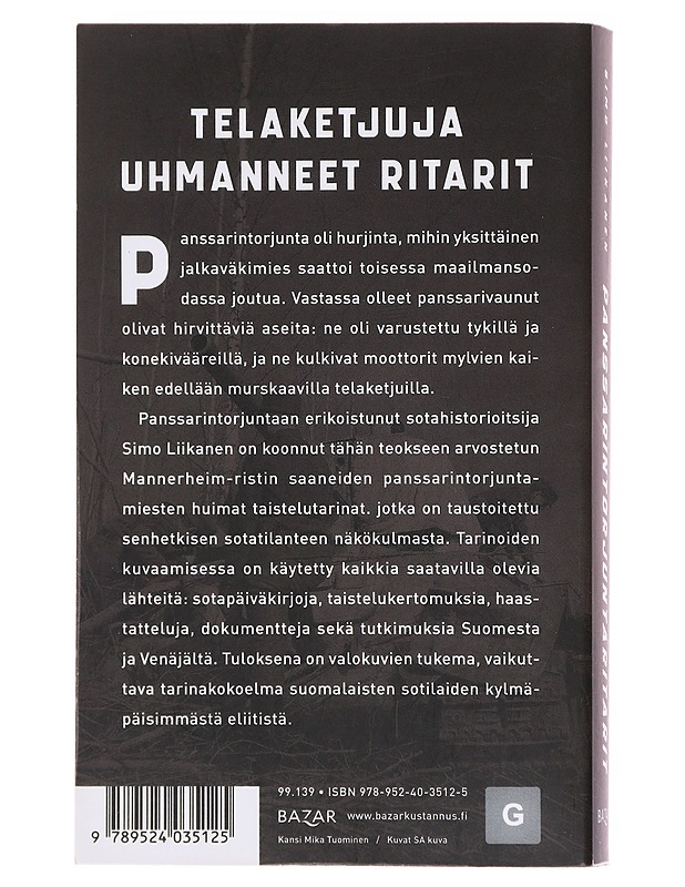 Panssarintorjuntaritarit - Simo Liikanen - Historiakirjat - 10105580750 - 1