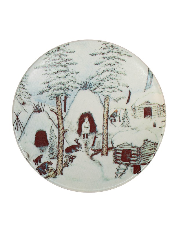 ARABIA Lappi Kotakylä talvella seinälautanen - Designsuosikit - 10105580844 - 0