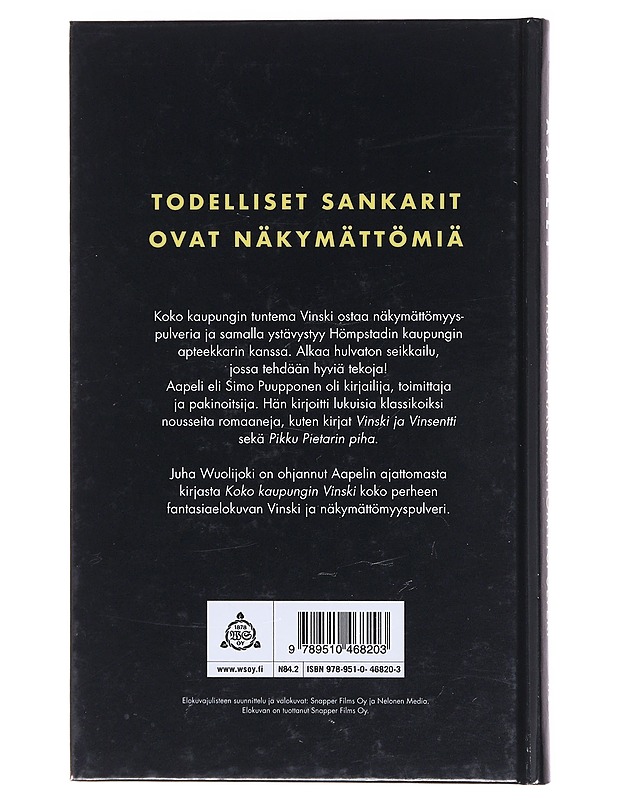 Vinski ja näkymättömyyspulveri - Aapeli - Lastenkirjat - 10105580857 - 1