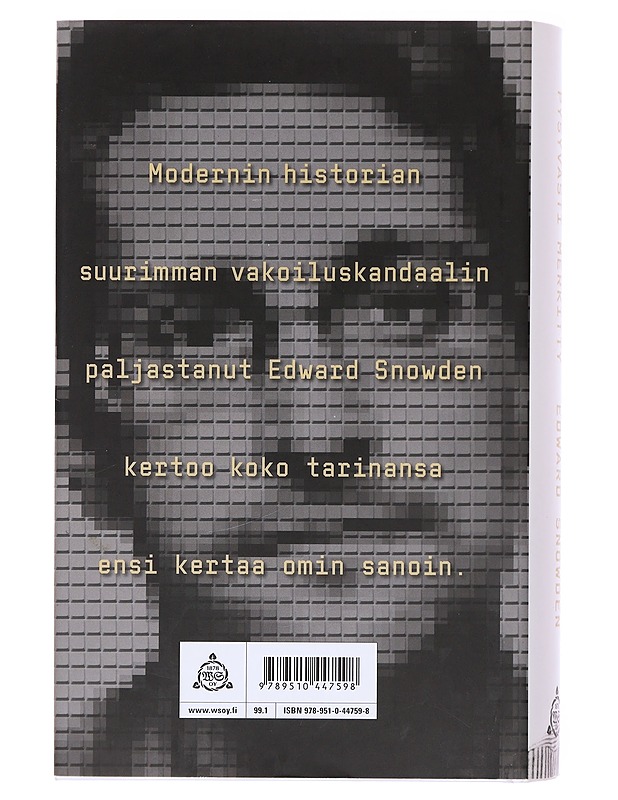 Pysyvästi merkitty - Snowden, Edward - Elämäkerrat ja muistelmat - 10105580914 - 1