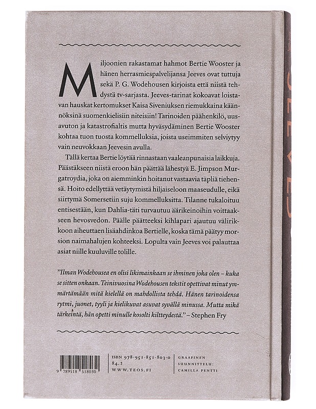 Selvät sävelet, Jeeves - Wodehouse, P. G. - Romaanit ja novellit - 10105581013 - 1