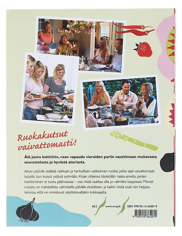 Aikaa ystäville / helppoa, nopeaa ja herkullista tarjottavaa - Cappelen, Nina - Ruokakirjat - 10105581092 - 1