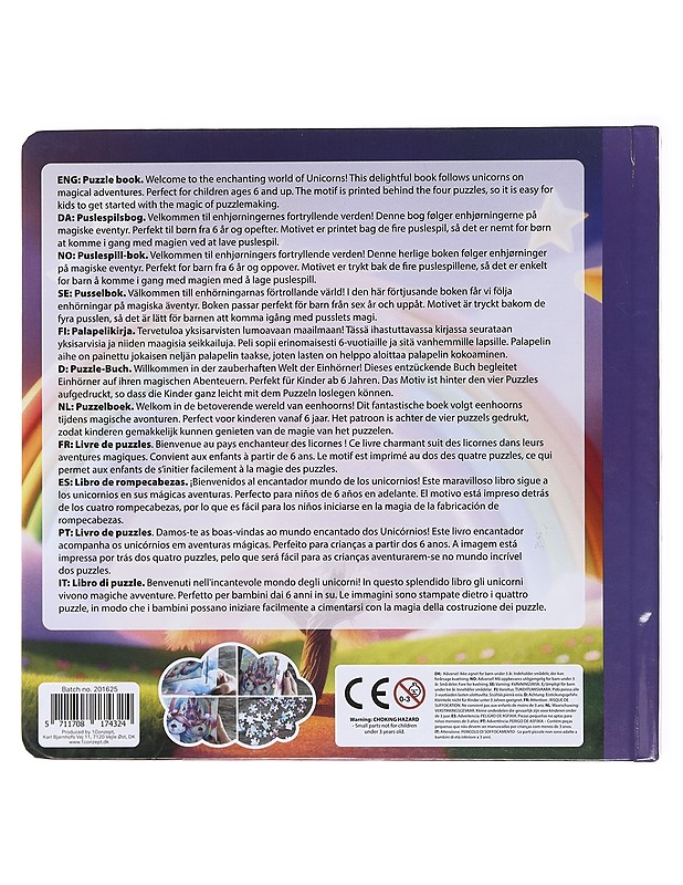Unicorn: Puzzle book - Lastenkirjat - 10105581135 - 1