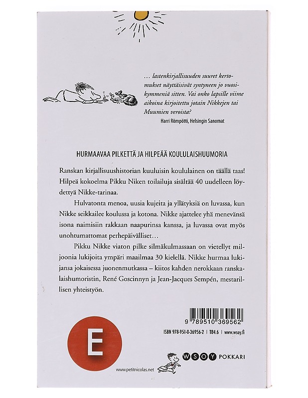 Pikku Niken uudet seikkailut / 1 Nikke palaa lomilta - Goscinny - Lastenkirjat - 10105581150 - 1