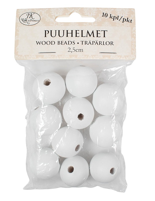 JK PRIMECO puuhelmet, 10 kpl - Askartelu - 10105581175 - 0