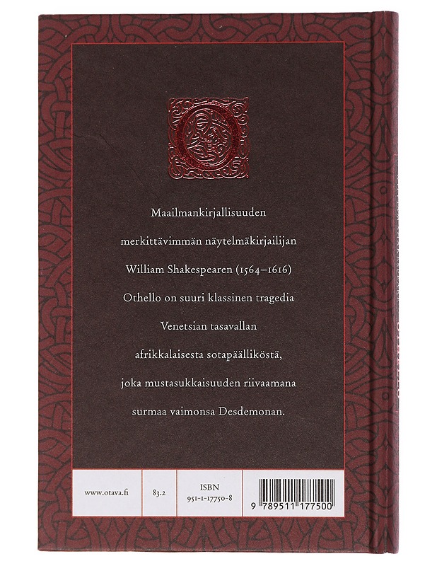 Othello / Venetsian mauri - Shakespeare, William - Kaunokirjallisuus - 10105581197 - 1