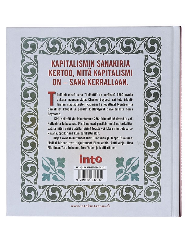 Kapitalismin sanakirja - Eskelinen, Teppo - Tietokirjat ja oppaat - 10105581235 - 1