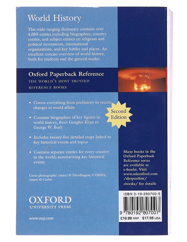 Oxford Dictionary Of World History  - Historiakirjat - 10105581240 - 1