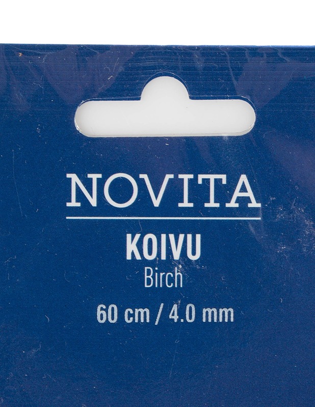 NOVITA Koivu pyöröpuikot, 4 mm - 60 cm - Käsityö - 10105581246 - 1