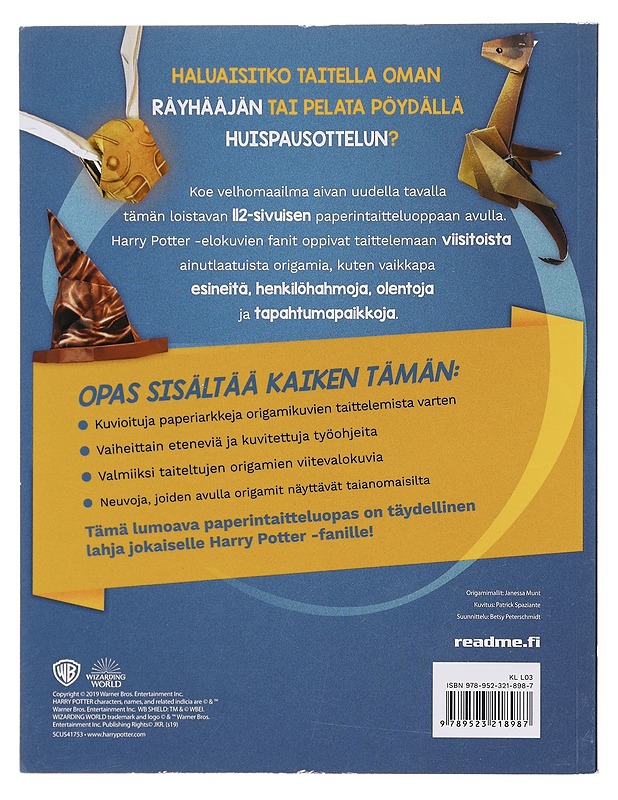 Harry Potter origami - Barbo, Maria S. - Tietokirjat ja oppaat - 10105581258 - 1