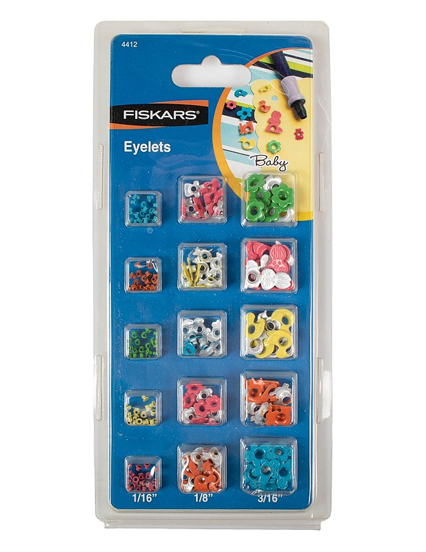 FISKARS Eyelets metallisirkat, 200 kpl - Käsityö - 10105581255 - 0