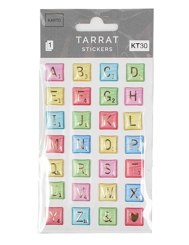 KARTO  kirjain- ja symbolitarra-arkki  - Askartelu - 10105581289 - 0
