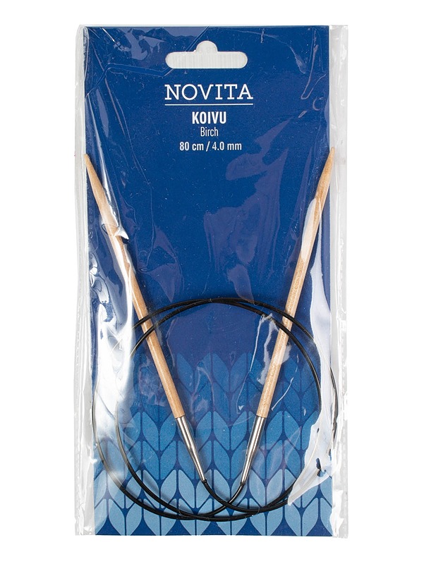 NOVITA Koivu pyöröpuikot, 4 mm - 80 CM - Käsityö - 10105581331 - 0