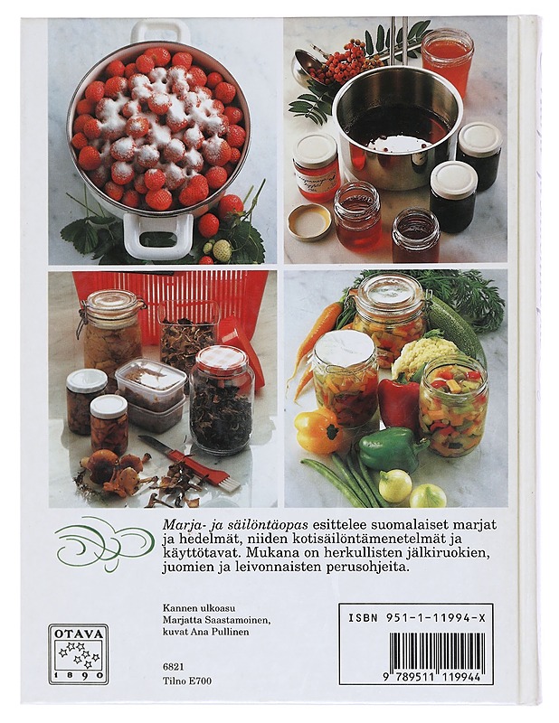 Marja- ja säilöntäopas - Tiainen - Ruokakirjat - 10105581354 - 1