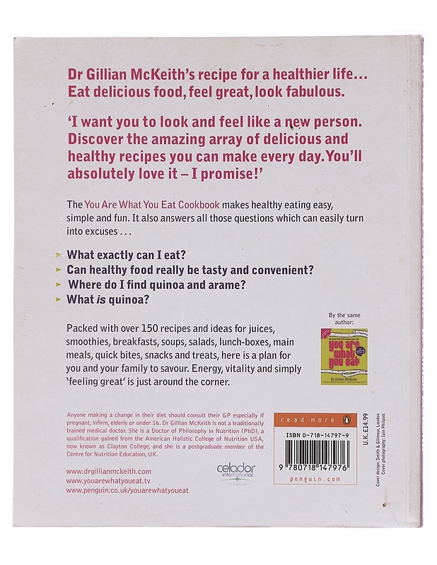 You are what you eat: cookbook - McKeith, Gillian - Ruokakirjat - 10105581417 - 1