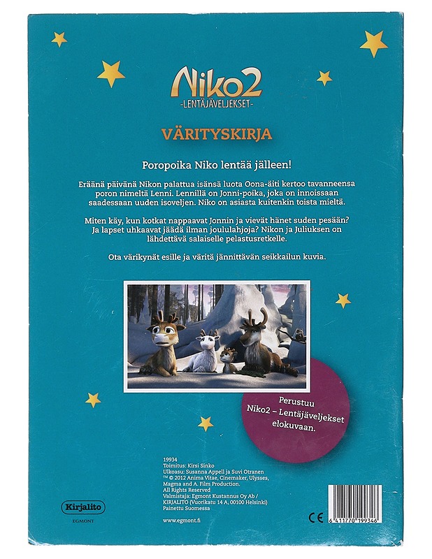 Niko 2 - lentäjäveljekset - värityskirja - Lastenkirjat - 10105581489 - 1