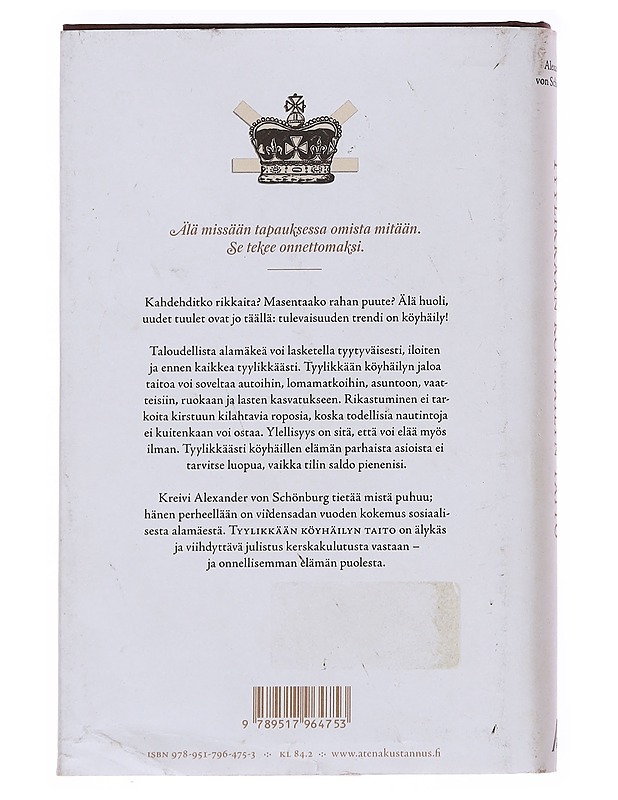 Tyylikkään köyhäilyn taito - von Schönburg, Alexander - Tietokirjat ja oppaat - 10105581493 - 1