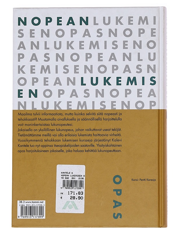 Nopean lukemisen opas - Kalevi Kantele - Tietokirjat ja oppaat - 10105581520 - 1